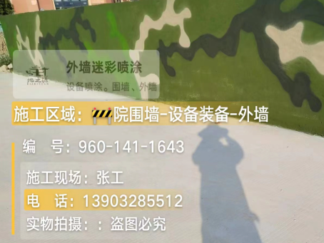 磐石 迷彩漆喷涂价格（按平方米计费）